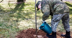 В Армении военнослужащие ЮВО посадили деревья на "Аллее Победы" В Армении военнослужащие ЮВО посадили деревья на "Аллее Победы"