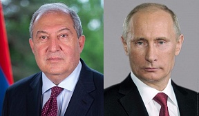 Президент Республики Армен Саркисян по случаю Дня России направил поздравительное послание Президенту Российской Федерации Владимиру Путину