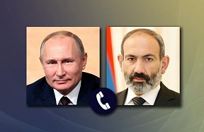 Состоялся телефонный разговор Президента Российской Федерации Владимира Путина с Премьер-министром Республики Армения Николом Пашиняном