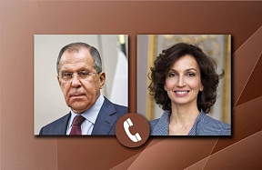 20 ноября состоялся телефонный разговор Председателя Комиссии Российской Федерации по делам ЮНЕСКО, Министра иностранных дел Российской Федерации С.В.Лаврова с Генеральным директором ЮНЕСКО О.Азуле