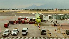 На борт самолета авиакомпании «S7 Airlines», следовавшего по маршруту Ереван - Москва, поднялись 154 человека