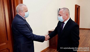 Հայաստանի Հանրապետությունում Ռուսաստանի Դաշնության արտակարգ և լիազոր դեսպան Ս.Պ. Կոպիրկինի հանդիպումը Հայաստանի Հանրապետության Արտակարգ իրավիճակների նախարար Ա.Ս. Փիլոյանի հետ